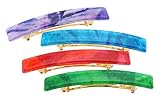 France Luxe Small Luxury Rectangle Barrette - Tye Dye