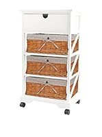 Galileo Mueble con Cestas Blanco