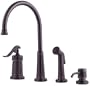 Pfister 026-4YPY Ashfield Single-Handle Kitchen Faucet, Tuscan Bronze