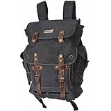 EuroSport WWII Black Canvas Backpack Bag
