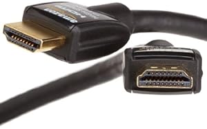 AmazonBasics High-Speed HDMI Cable (6.5 Feet/2.0 Meters) - Supports Ethernet, 3D, and Audio Return [Newest Standard]