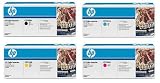 Genuine HP CE740A, CE741A, CE742A, CE743A,TONER SET BCYM LJ CP5225,Sealed In Retail Packaging