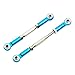 2PCS ShareGoo RC Front Rear Metal Steering Servo Link 80-110mm Adjustable Turnbuckles Camber Linkage Rod Ends for Traxxas Slash 4x4 5807 Stampede HQ727 1/10 RC Car Upgraded Parts,Blue