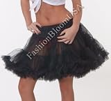 New Sexy Layered Tulle Crinoline Petticoat Black One Size Fits Most