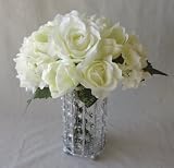 417qbNn8S5L. SL160  Cream Rose/Tulip/Hydrangea Wedding Bouquet
