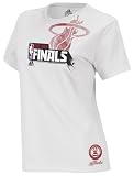 NBA Women's Miami Heat Conference Champions Short Sleeve T-Shirt (Grey, X-Large)