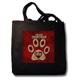 British Shorthair Love Cat Breed in Cheetah Print and Red - Black Tote Bag 14w X 14h X 3d