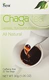 Siberian Chaga Mushroom Tea - Exclusive blend of Raw + Extract, Wild Harvested Herbal Supplement, Natural Antioxidant (20 Tea Bags, Caffeine Free)