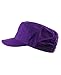 NYFASHION101 Fashionable Solid Color Unisex Adjustable Strap Cadet Cap, Dark Purple