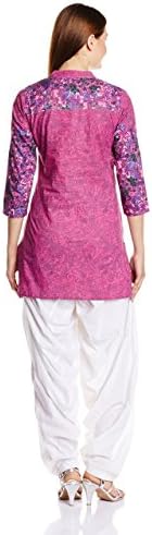 Rain And Rainbow Women's Ethnic Wear 3/4 Sleeve Top Small Wine [Apparel]