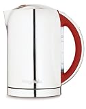 Magimix 11563 Kettle polished stainless steel body with deep red handle