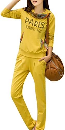 Ventelan Women's Cap Sleeve Comfort Casual Two-Piece Pollover Sweater Sport Wear