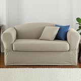 Thumbnail image for Stretch Twill 1-pc Sofa Slipcover by JCPenney – Chocolate, Denim, Olive, Red, Stone