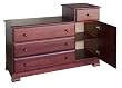 Kalani Combo Dresser in Cherry Finish By Da Vinci Baby Furniture