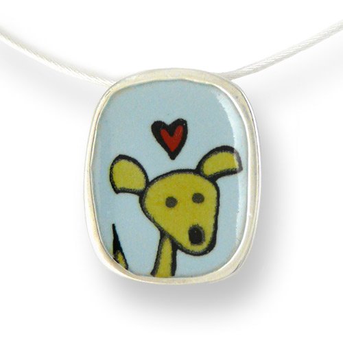 Puppy Love Necklace by Artist Mark Poulin