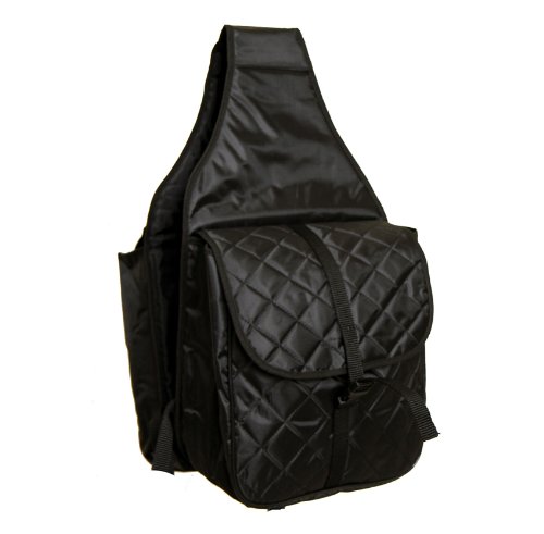 Abetta Brand Small Nylon Saddle Bags Black