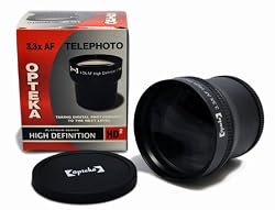 Opteka 3.3x High Definition Telephoto Lens for Canon PowerShot A95 A80