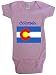 COLORADO FLAG - Flag-Series - White, Blue or Pink Onesie / Baby T-shirt
