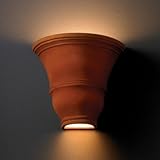 Ambiance Open Top and Bottom Tall Curved Outdoor Wall Sconce Finish: Antique Silver