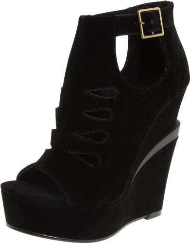 Michael Antonio Women's Garcelle-Vl Wedge Sandal,Black,6 M US