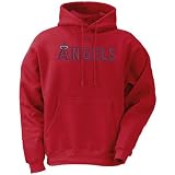 Nike Anaheim Angels Red Tackle Twill Hoody Sweatshirt
