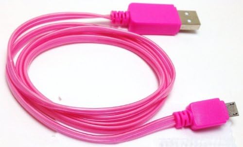 Visibleyoaoo® Buy 3 Get 4 Micro USB LED Charger, Light up Charging Cable Visible Current Charger & Sync Cable for Samsung Galaxy S3 S4 S2 HTC Blackberry Android Smartphones, Tablets, Sony (Pink)