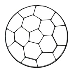 Soccer Ball Iron Sports Shadow Decorative Wall Art