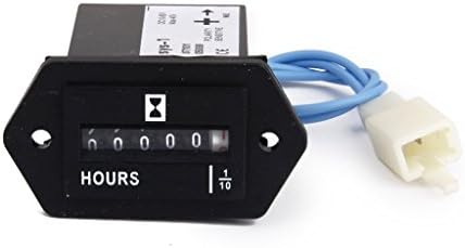 10-80V DC / AC Quartz Hour Meter Gauge for Car Boat Truck Engine