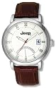 Jeep Gents Watch With White Dial And Brown Strap