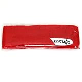 COSMOS Red cotton sports basketball headband / sweatband head sweat band/brace