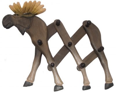 Squire Boon Village Wooden Moose Clothes Rack