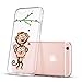 iPhone 6 Case, ESR iPhone 6s Case Clear Soft Silicone Back Cover One Piece Bumper Case [Mania Series] [Shock Absorbent] for 4.7 inches iPhone 6/iPhone 6s(Love-Monkeys)