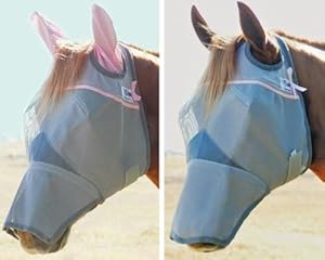 Cashel Crusader Fly Mask with Long Nose and Ears, for Warmblood Horse