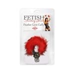 Fetish Fantasy Feather Love Cuffs, Red