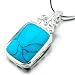 Turquoise Blue Lapis Reversible Sterling Silver Mom Necklaces And Pendants