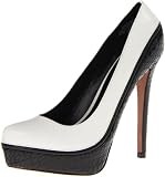 Boutique 9 Women's Kya Pump,White/Black,7.5 M US