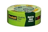 3M 2060 Scotch Masking Tape for Hard-to-Stick Surfaces, 2-Inch x 60-Yard, 1-Pack