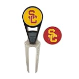 USC Golf Ball Mark Repair Tool and Ball Markers