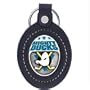 Anaheim Mighty Ducks Large Leather & Pewter Team Key Fob