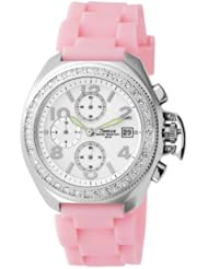 Freelook Womens HA1137-5 Aquamarina stainless steel case White Dial Pink Silicon Band Watch