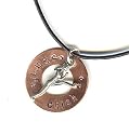 Karate Chick ~ Hand Stamped Copper Pendant Necklace