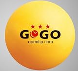 GOGO™ 3-Star 40mm Table Tennis Balls (Price for 12 Tubes, 72 balls), Ping Pong Balls - Orange