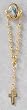 Rosary Lapel Pin with Cross - Immaculate Conception Icon - MADE IN ITALY