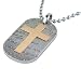 dogs27  - Mens Stainless Steel Dog Tag Pendant w Prayer