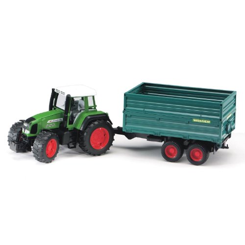 Fendt Favorit 926 Vario with Double axel tipping trailer