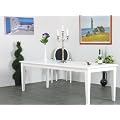 Esstisch ausziehbar Tisch 90x140/195 cm wei� Esszimmer