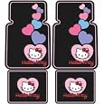 Hello Kitty Hearts Design - Front & Rear Floor Mats Set
