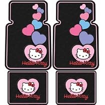 Hello Kitty Hearts Design - Front & Rear Floor Mats Set
