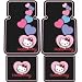 Hello Kitty Hearts Design - Front & Rear Floor Mats Set
