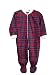 Bellepointe RED PLAID Infant Flannel Romper Pajamas